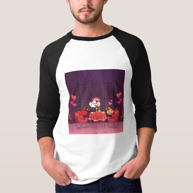 Camiseta Data do Janto de Aves Cardinais do norte (Frente)