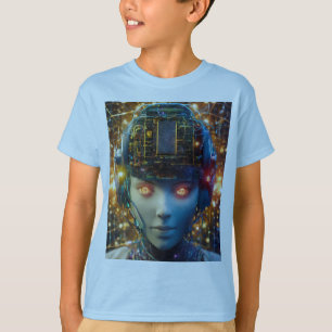 Camiseta "Data Dreamer" - Ilustrando uma paisagem surreal