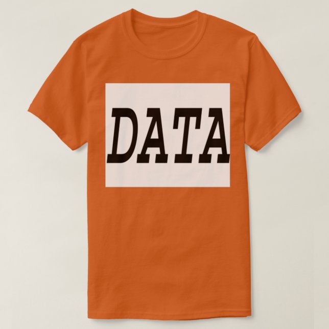 Camiseta Data is Information is Knowledge (Frente do Design)