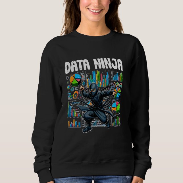 Camiseta Data Ninja Funny Data Science Profundo Learning Fo (Frente)