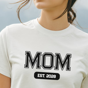 Camiseta Data Personalizada Nova Mãe