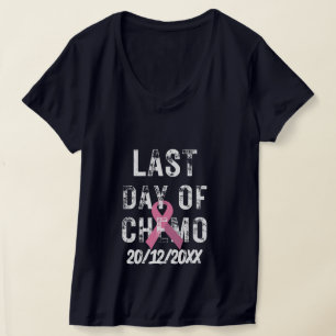 Camiseta DATA PERSONALIZADA Último Dia do CANCER de Quimio-