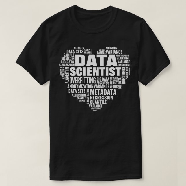 Camiseta Data Science Big Data Analytics Para Cientista De  (Frente do Design)