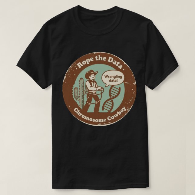 Camiseta Data Wrangler na Edição Genômica do Range (Frente do Design)