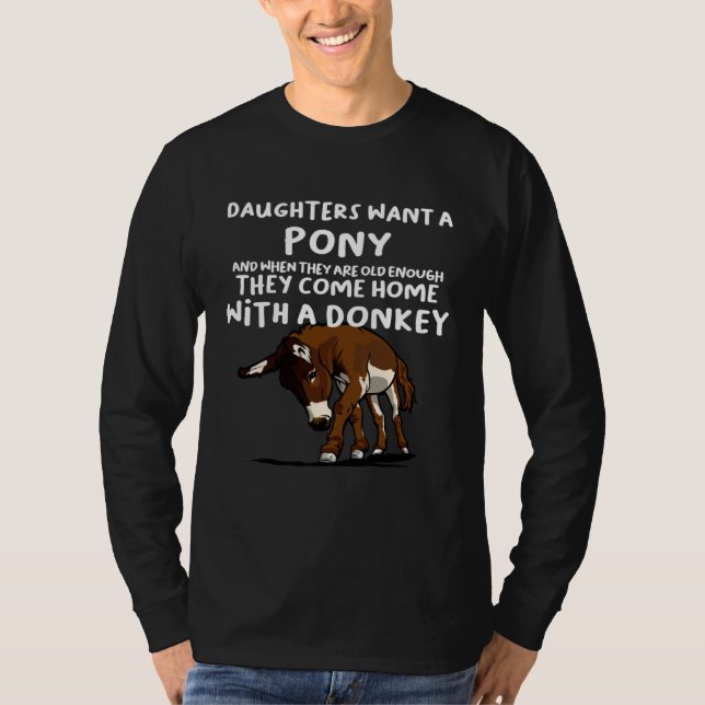 Camiseta Daughters want a Donkey (Frente)