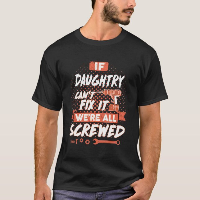 Camiseta DAUGHTRY Name, DAUGHTRY Family name crest (Frente)