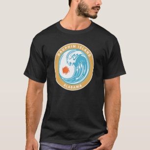 Camiseta Dauphin Island Alabama Al Beach Ocean Wave Vacatio