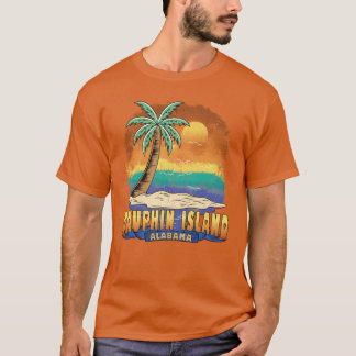 Camiseta Dauphin Island Alabama Vintage Distressed Souvenir