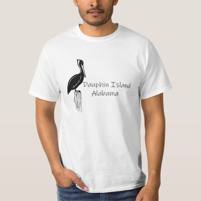 Camiseta Dauphin Island Pelican (Frente)