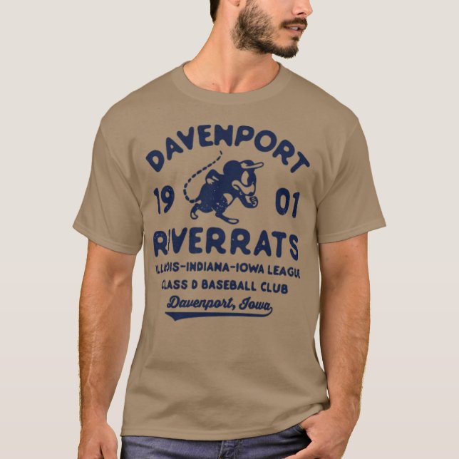 Camiseta Davenport River Rats - Iowa (Frente)
