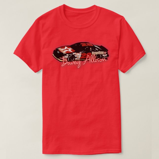 Camiseta Davey Allison Racing Fan Art (Frente do Design)