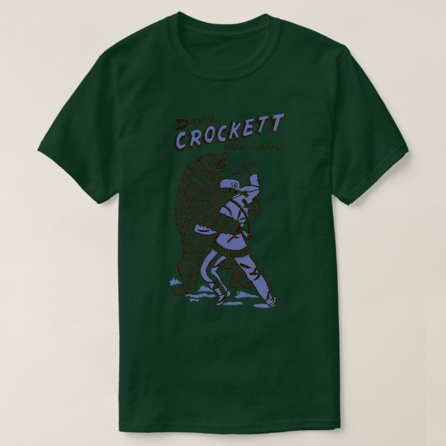 Camiseta Davey Crockett (Frente do Design)