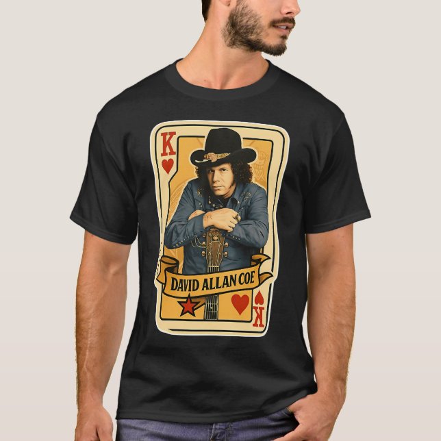 Camiseta David Allan Coe Um David Allan Coe Um David Allan  (Frente)