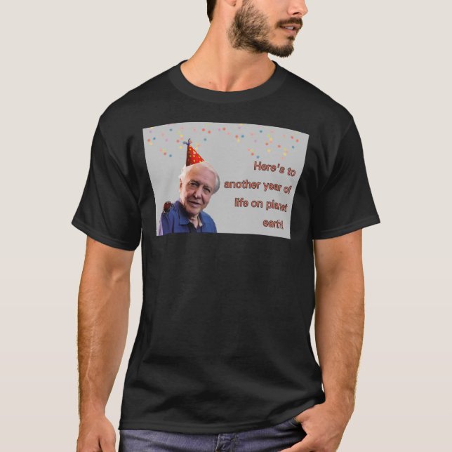 Camiseta David Attenborough Birthday (Frente)