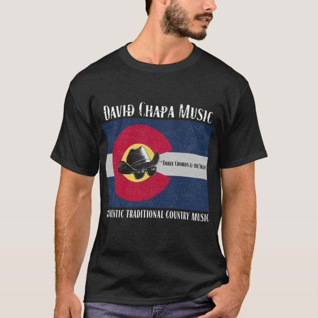 Camiseta 🔥 David Chapa Música - "Três Cordas e A Verdade" (Frente)