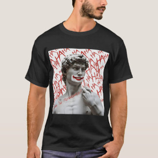 Camiseta David como o Joker | Funny Renaissance Parody Meme