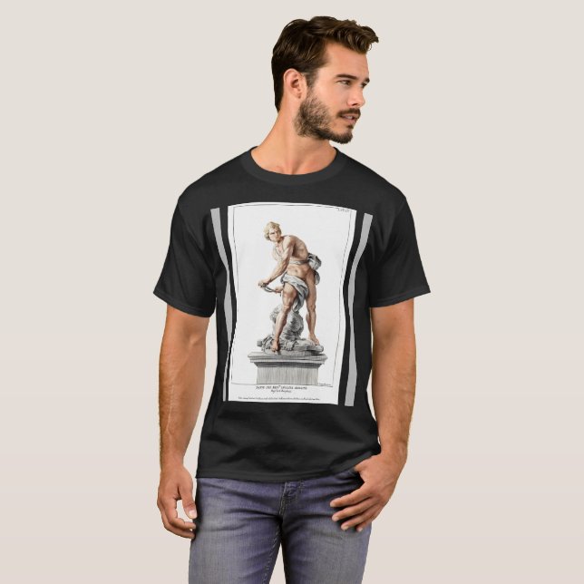 Camiseta David de Bernini numa gravação de Nicolas Dorigny (Frente Completa)