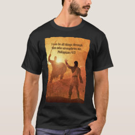 Camiseta David e Golias | Bíblia Verso Preto