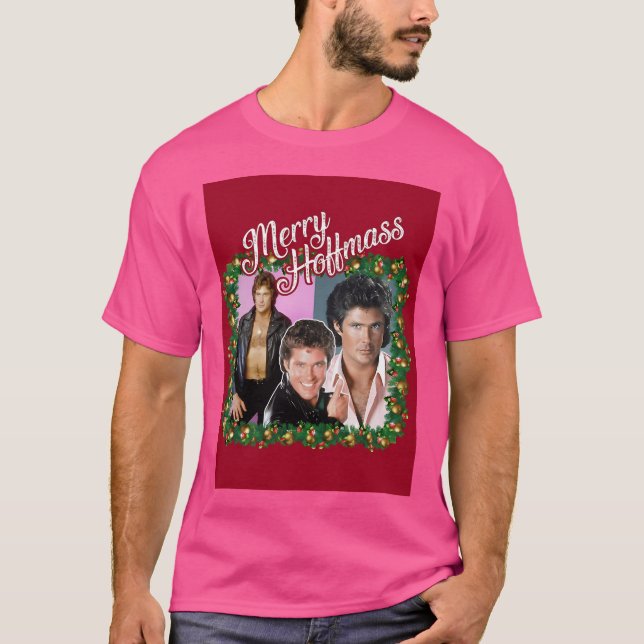 Camiseta David Hasselhoff Feliz Natal (Frente)