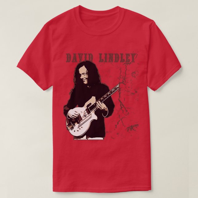 Camiseta David Lindley Brown vintage (Frente do Design)