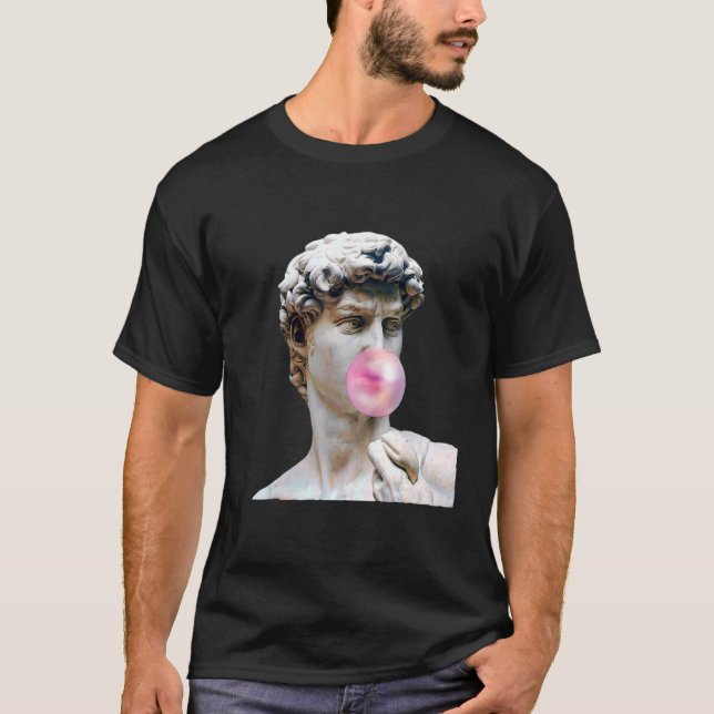 Camiseta David Michelangelo Chew Bubble Gum Statu Man W (Frente)