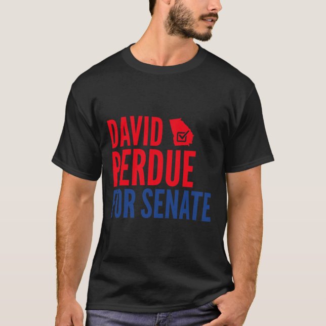 Camiseta David Perdue Para Senado Eleição 2020 (Frente)