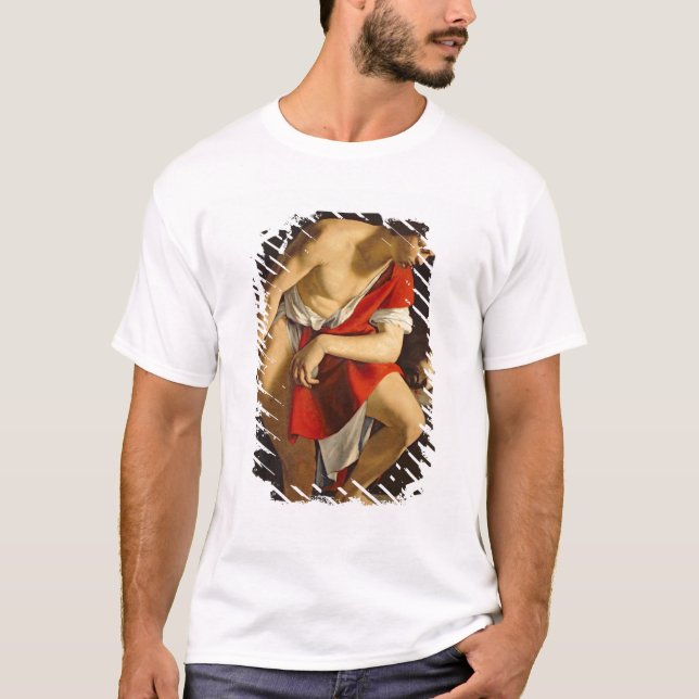 Camiseta David que contempla a cabeça de Goliath (Frente)