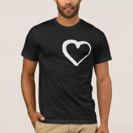 Camiseta David Rosa inspirou Spray Painted Heart Designer