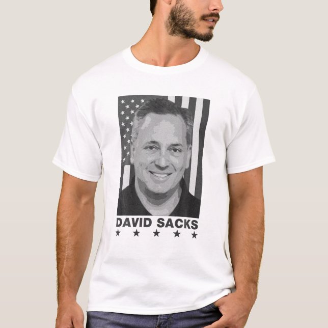 Camiseta David Sacks - Co-Anfitrião Conservador All-In-Podc (Frente)