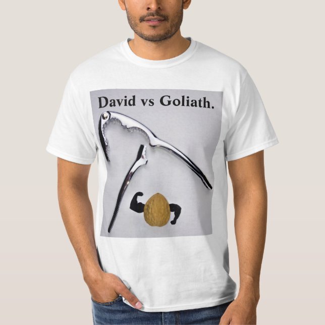 Camiseta Davide contra Golias. (Frente)