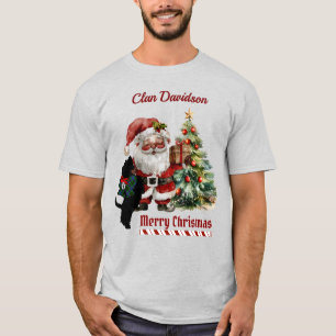 Camiseta Davidson Scottie Dog Natal Personalizado