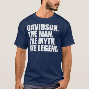 Camiseta DavidsonDavidson Nome da família Davidson sobrenom