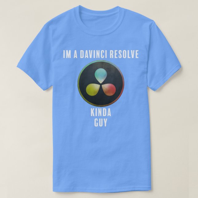 Camiseta Davinci Resolve Kinda Cara (Frente do Design)