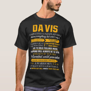 Camiseta DAVIS dia de os pais de nome completamente inexpli