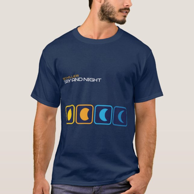 Camiseta Day and Night retro (Frente)