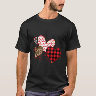 Camiseta Day He Love Leopard Plaid