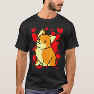 Camiseta Day Hearts Romantic Corgi