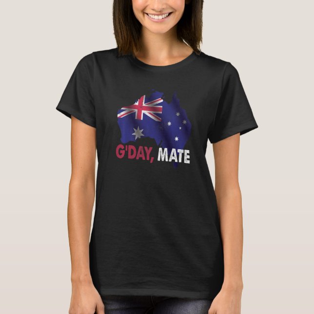 Camiseta Day Mate Good Austria Land Flag Austrália (Frente)