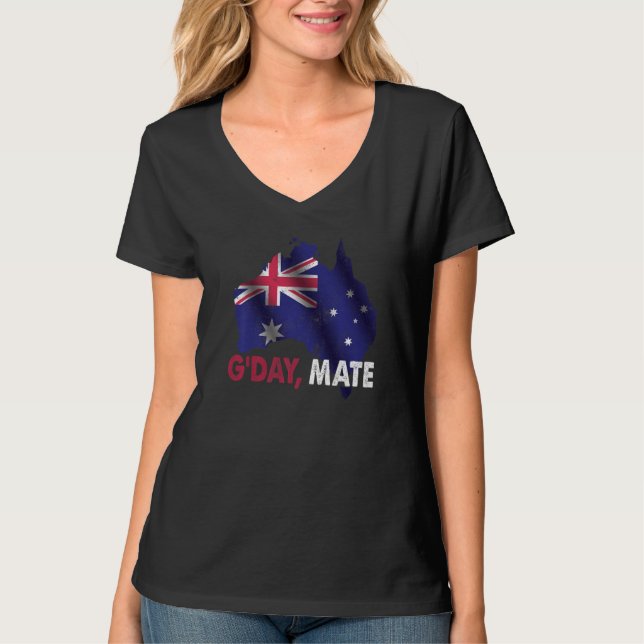 Camiseta Day Mate Good Austria Land Flag Austrália (Frente)
