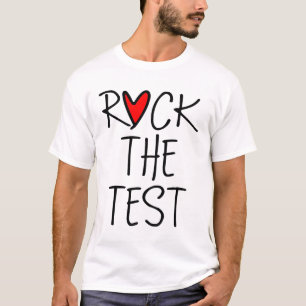 Camiseta Day Rock The Test Teacher Testing Day Engraçado Pr