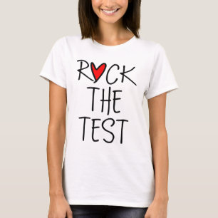 Camiseta Day Rock The Test Teacher Testing Day Engraçado Pr