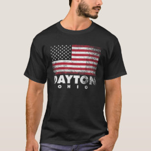 Camiseta Dayton Ohio 4 de julho American Flag USA America
