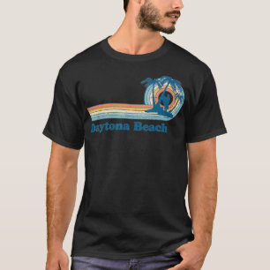 Camiseta Daytona Beach FL Vintage Sunset Surfer Girl Vacati