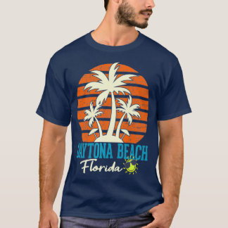 Camiseta Daytona Beach Florida Palm Trees Orange Sunset