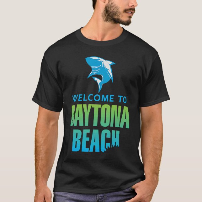Camiseta Daytona Beach Florida Shark Bite (Frente)