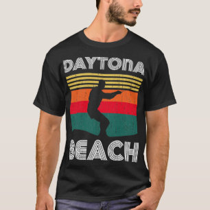 Camiseta Daytona Beach Vintage Retro Sunset Surfer Design 1
