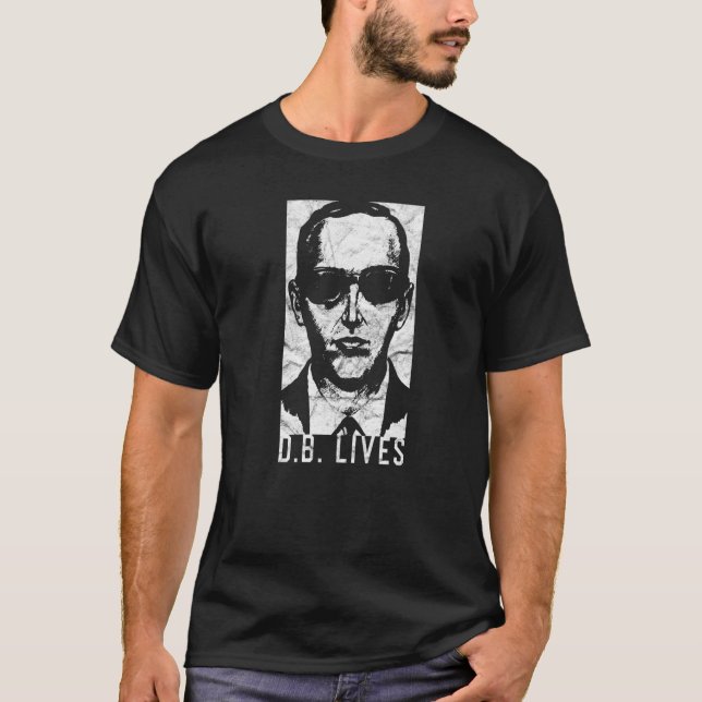Camiseta Db Cooper Db Vive 1971 Skyjacking Heist (Frente)