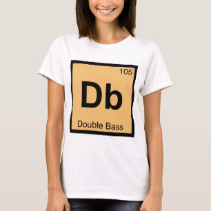 Camiseta Db - Mesa Periódica De Química Musical De Baixo 