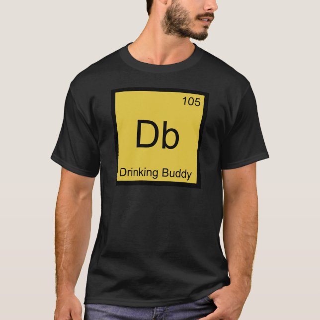 Camiseta Db - Símbolo de Elemento Químico do Parce (Frente)