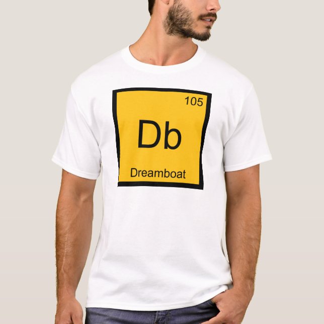 Camiseta Db - Símbolo de Elemento Químico Engraçad (Frente)